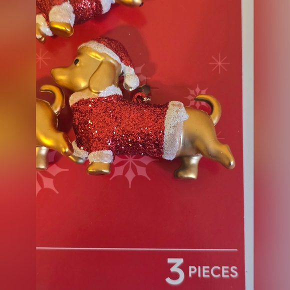 Mini Puppy Dog Christmas Ornaments, 3 Piece *Read Details - Picture 3 of 16